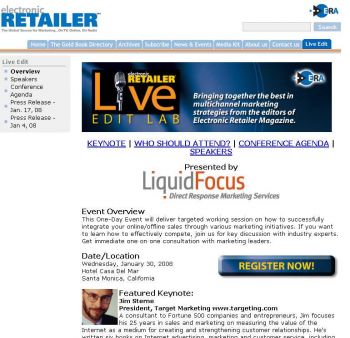 Electronic Retailer Magazine LiveEdit Lab