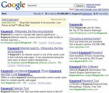 PPC Keyword Mistake at Google