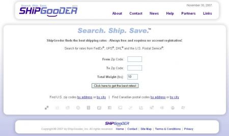 ShipGooder home page