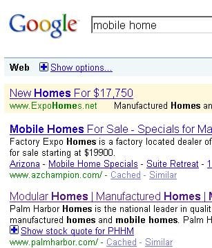 google-search-mobile-home
