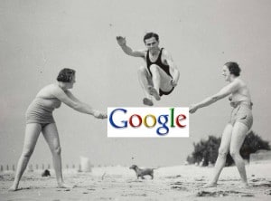 high jump over google