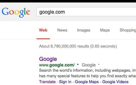 Type Google.com Into a Web Browser