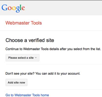 Google Webmaster Tools Search Impact report