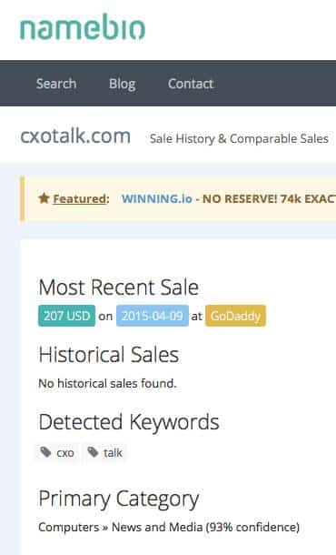 cxotalk.com sales price