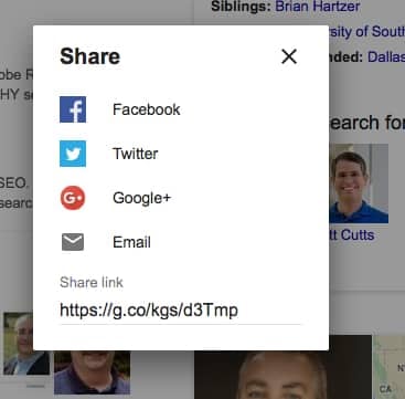 share button popup