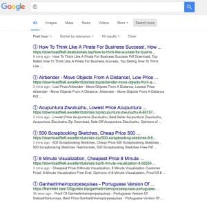 google search results characters - example
