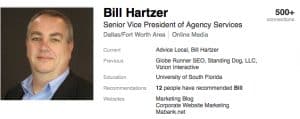 Bill Hartzer LinkedIn