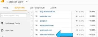 google demo account referral spam