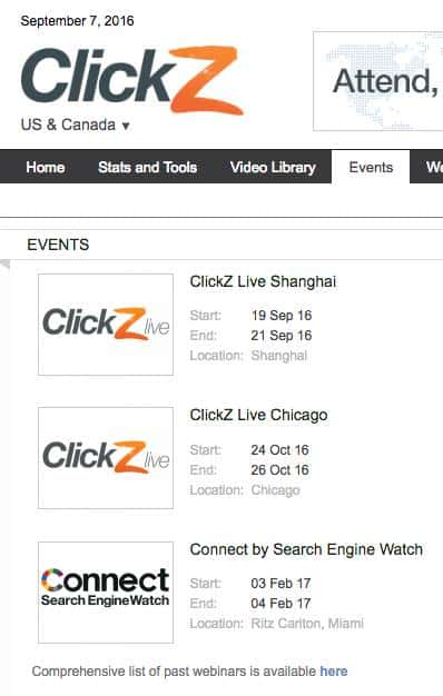 CLickz conference