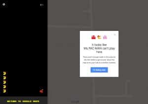 google maps ms pacman