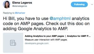 Google AMP Error Google Analytics