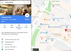 Chelsea Market Building Google Listing