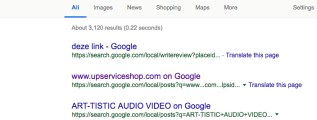 google my business posts indexed