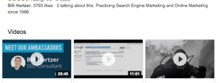 Bill Hartzer search results with videos