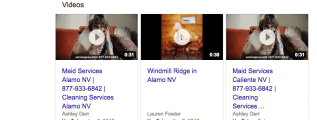 google 3 pack videso local search