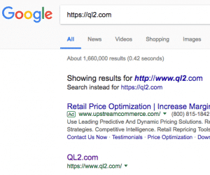 google search http vs https ql2