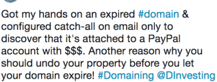 domain name expire paypal