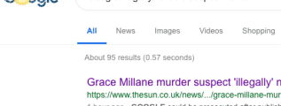 Google illegally reveals suspect name