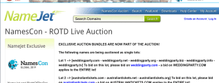 NamesCon - ROTD Live Auction