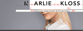 Karlie Kloss Website HTML code