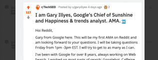 Gary Illyes AMA Reddit
