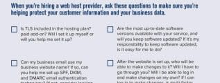 questions to Ask Your Web Host Provider