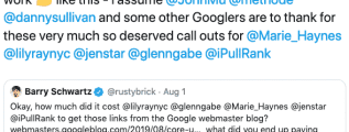 Google linking out to SEOs