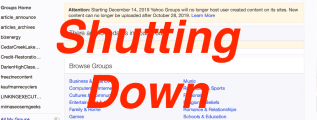 Yahoo Groups Shutting Down