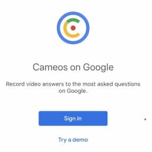 Google Cameos App