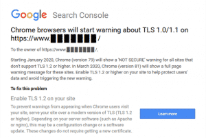 google chrome TLS 1.2 message