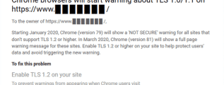 google chrome TLS 1.2 message