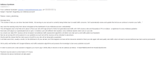 google adsense extortion