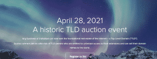Top Level Domain TLD Auction