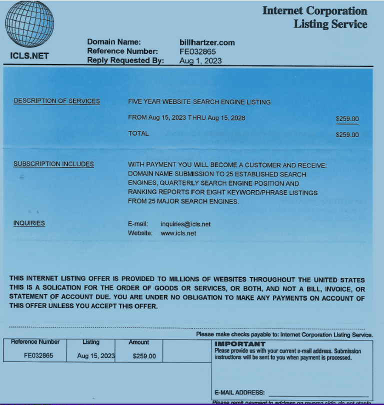 internet-corporation-listing-service-invoice-fake-invoice-scam