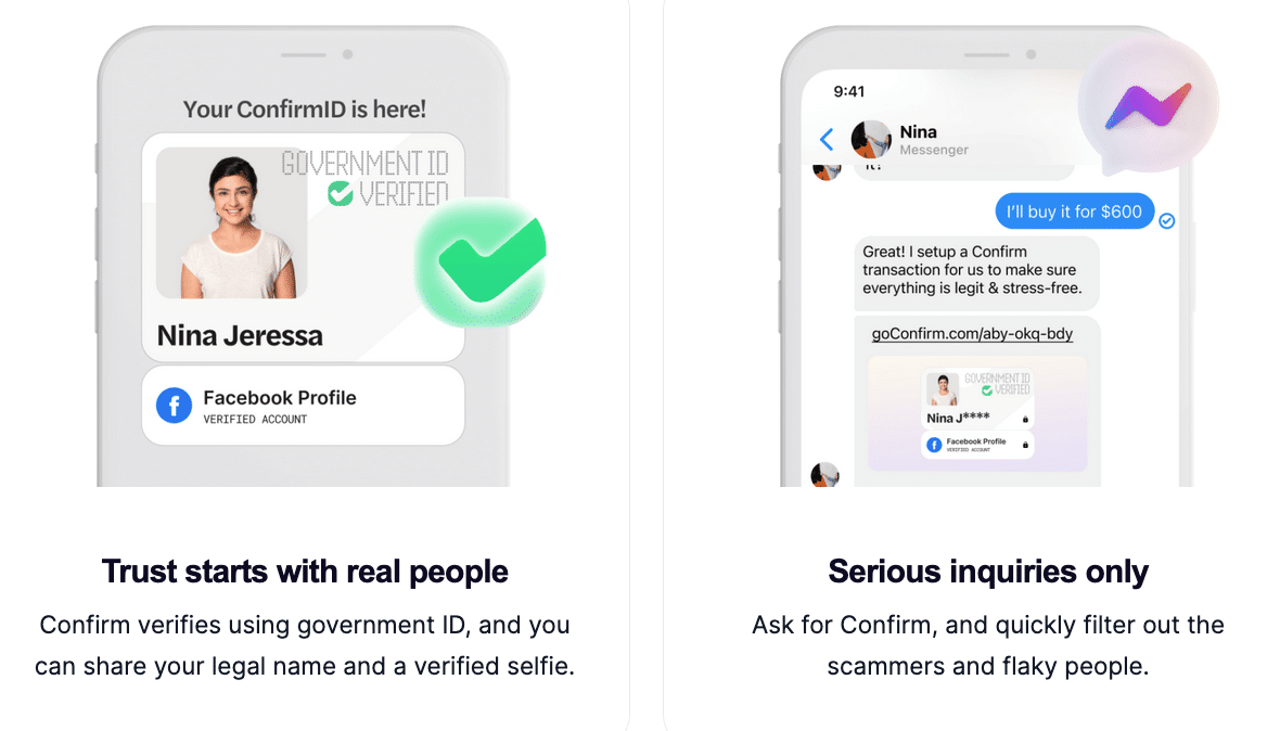 Confirm Launches Portable Digital Identity to Bring Trust to Facebook Marketplace
