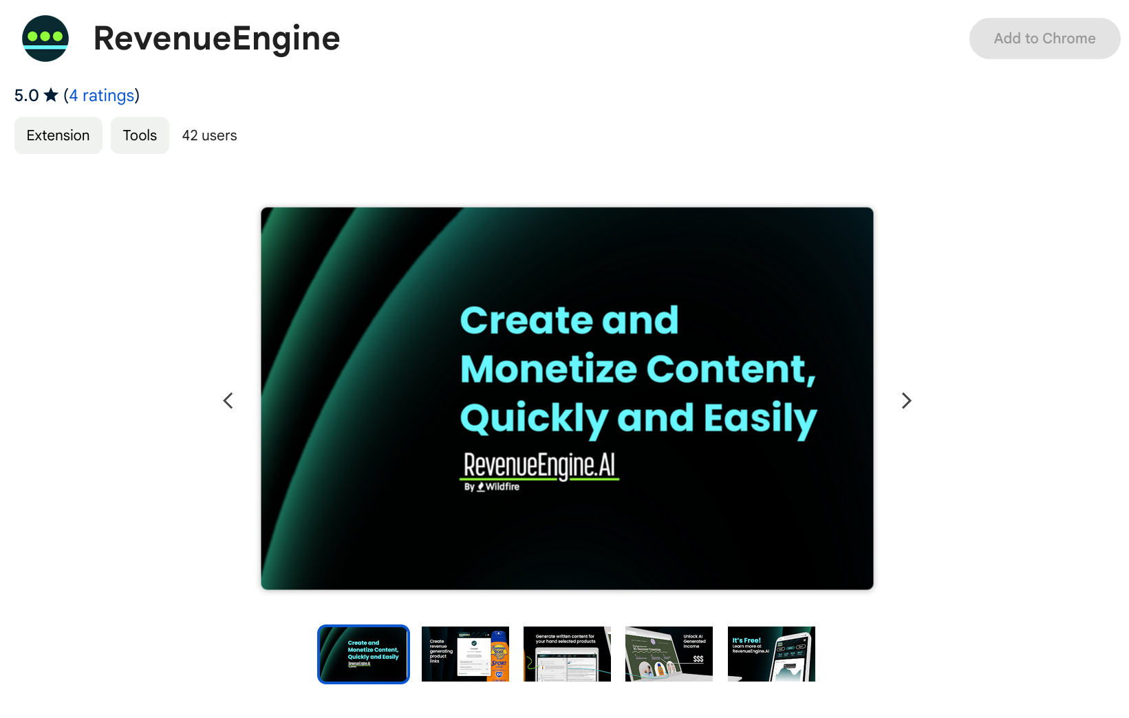 Wildfire Systems' New RevenueEngine Browser Extension Offers a Convenient Way to Leverage Generative AI to Create Monetized Content
