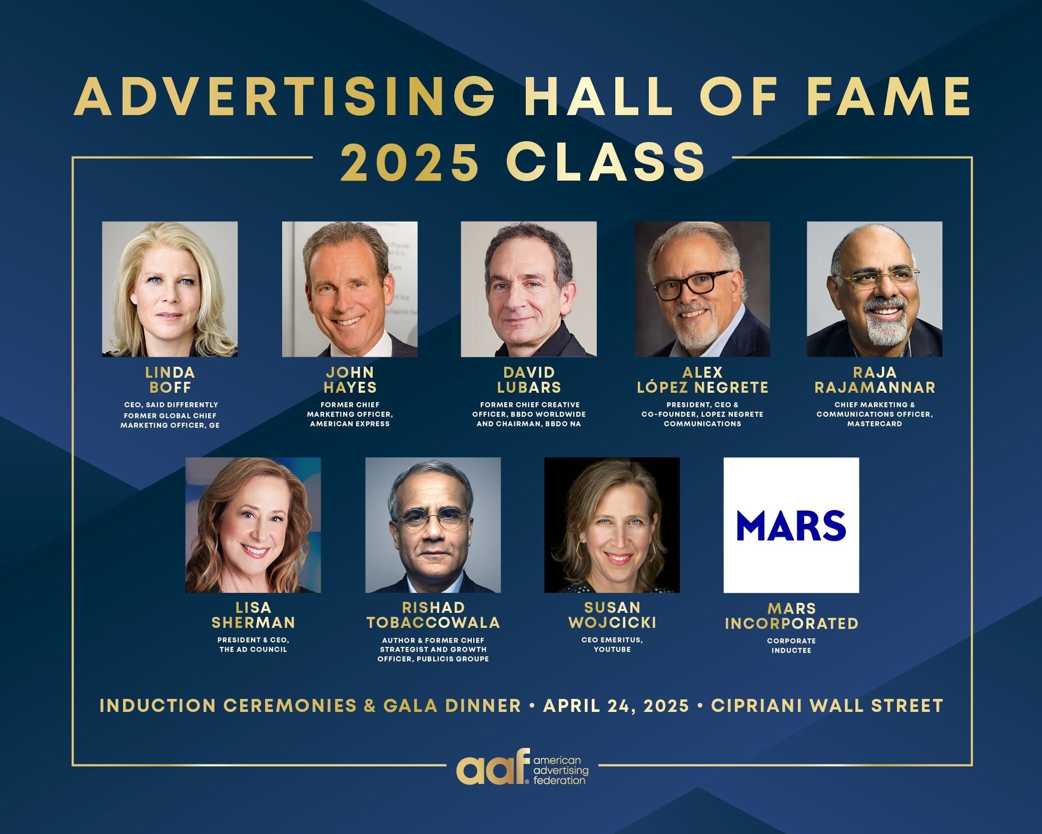 From Silicon Valley Pioneers to Creative Mavericks: AAF Announces Its ...